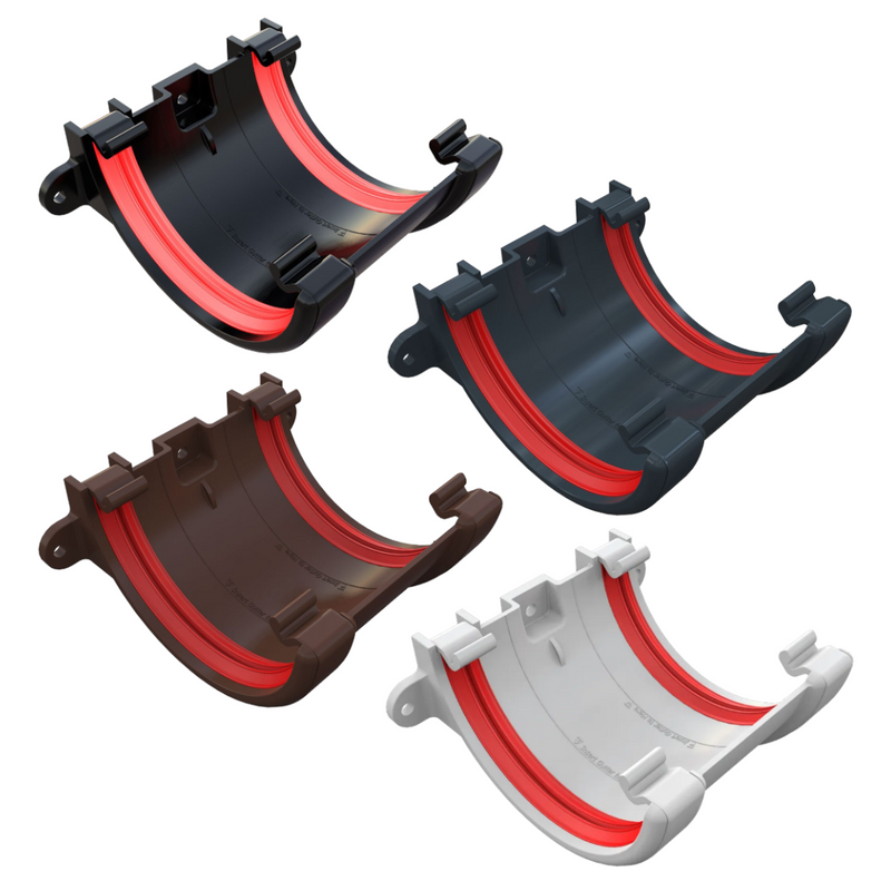 Freeflow Half Round Style 112mm Plastic Gutter Union