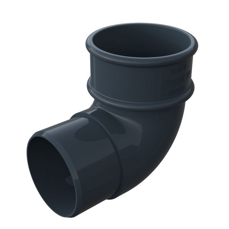 Freeflow Round Style 68mm Plastic 90 Degree Offset Bend