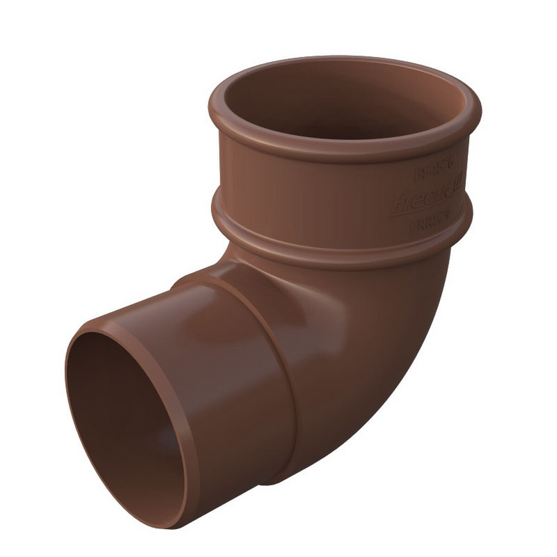 Freeflow Round Style 68mm Plastic 90 Degree Offset Bend