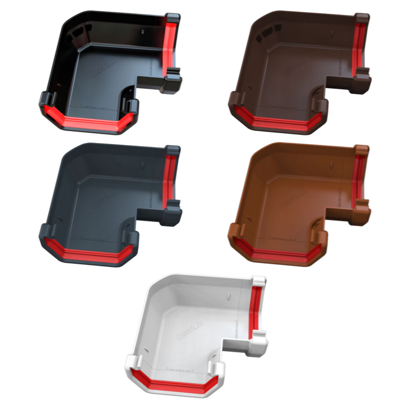Freeflow Square Style 90 Degree Gutter Angle