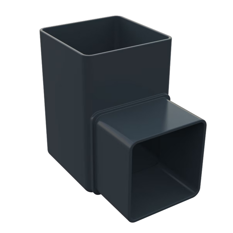 Freeflow Square Style 65mm Plastic 90 Degree Offset Bend