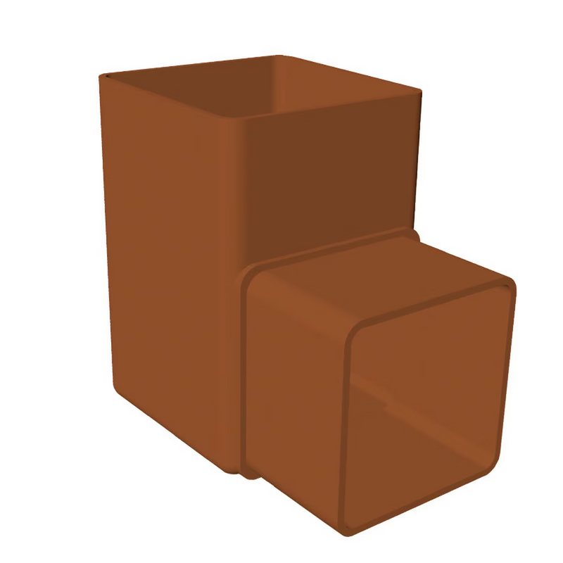 Freeflow Square Style 65mm Plastic 90 Degree Offset Bend