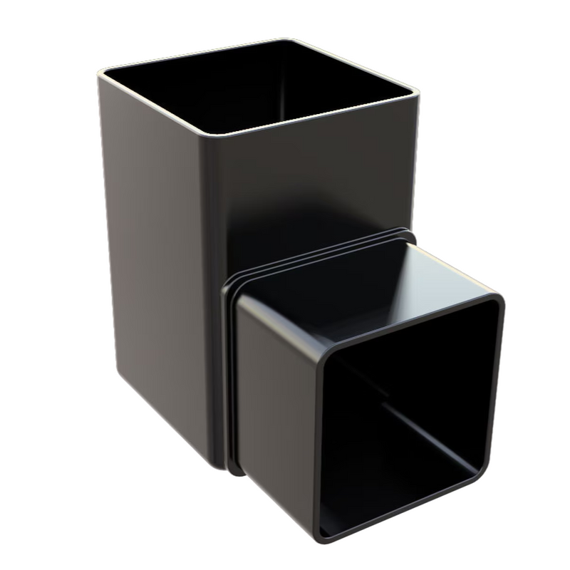 Freeflow Square Style 65mm Plastic 90 Degree Offset Bend