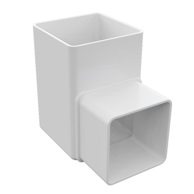 Freeflow Square Style 65mm Plastic 90 Degree Offset Bend