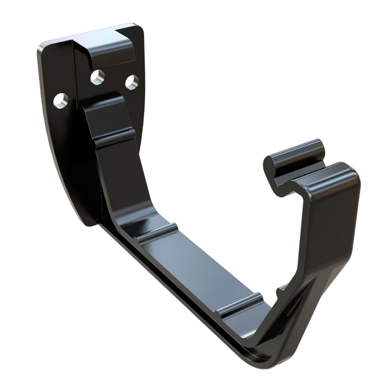 An image showing a Black Freefoam Freeflow 114mm Square Gutter Bracket.