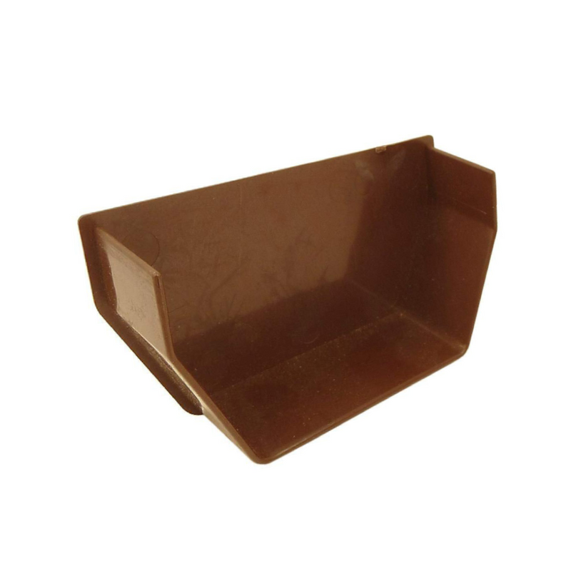 An image of a Caramel Freefoam Freeflow 114mm Square Gutter Internal Stop End by NBP