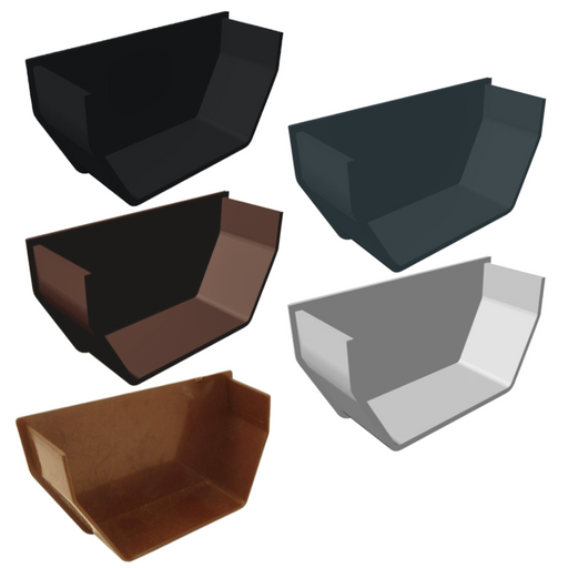 An image of the colours for Freefoam Freeflow 114mm Square Gutter Internal Stop End by NBP 