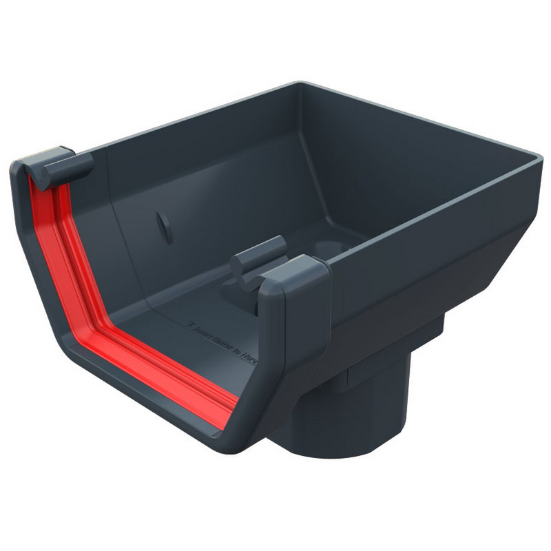 Freeflow Square Style 114mm Plastic Stopend Outlet
