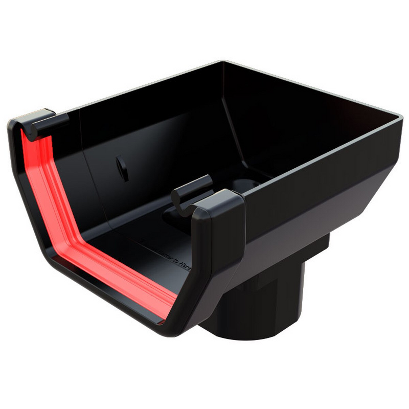 Freeflow Square Style 114mm Plastic Stopend Outlet