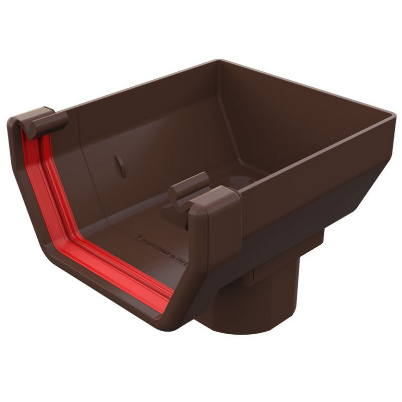 Freeflow Square Style 114mm Plastic Stopend Outlet