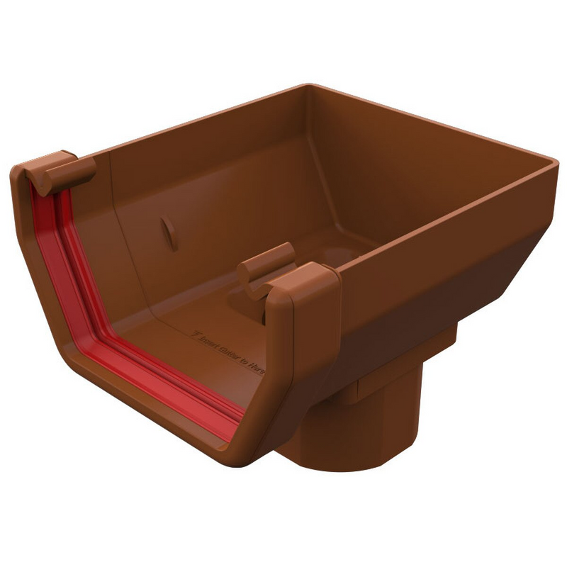 Freeflow Square Style 114mm Plastic Stopend Outlet