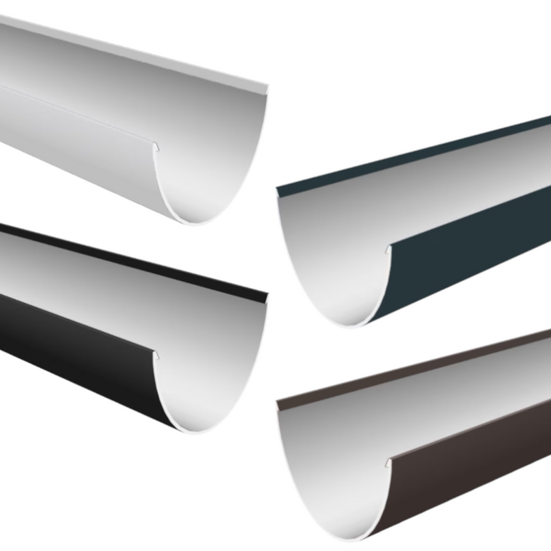 Freeflow Deepflow Style 116mm Plastic Guttering 4m Length