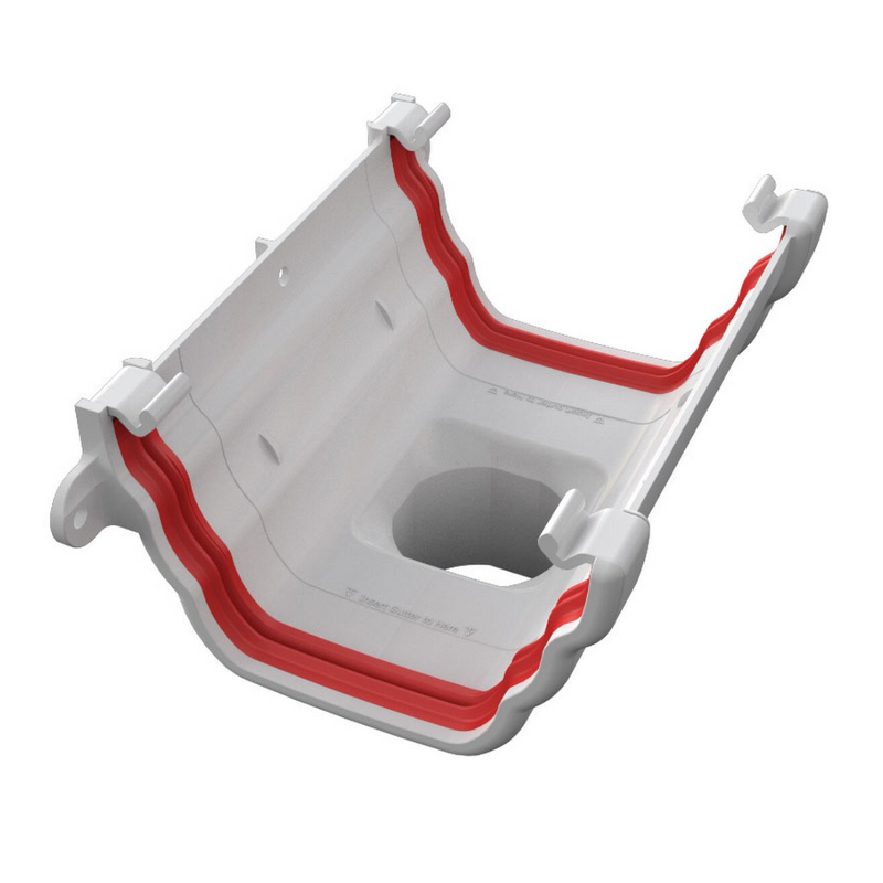 Freeflow OGEE Style 135mm Plastic Running Outlet