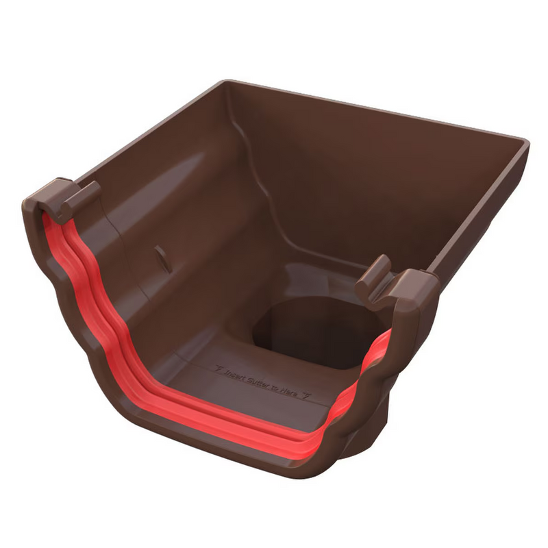 Freeflow OGEE Style 135mm Plastic Stopend Outlet