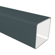 An image showing an Anthracite Grey Freefoam Freeflow 65mm square downpipe by NBP.