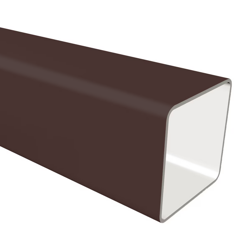 An image showing a Brown Freefoam Freeflow 65mm square downpipe by NBP
