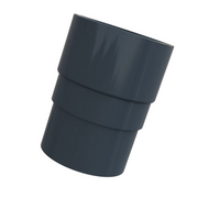 An image showing a Anthracite Grey Freefoam Freeflow 68mm round pipe socket by NBP.