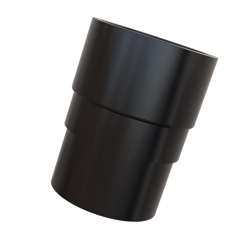 An image showing a Black Freefoam Freeflow 68mm round pipe socket by NBP.