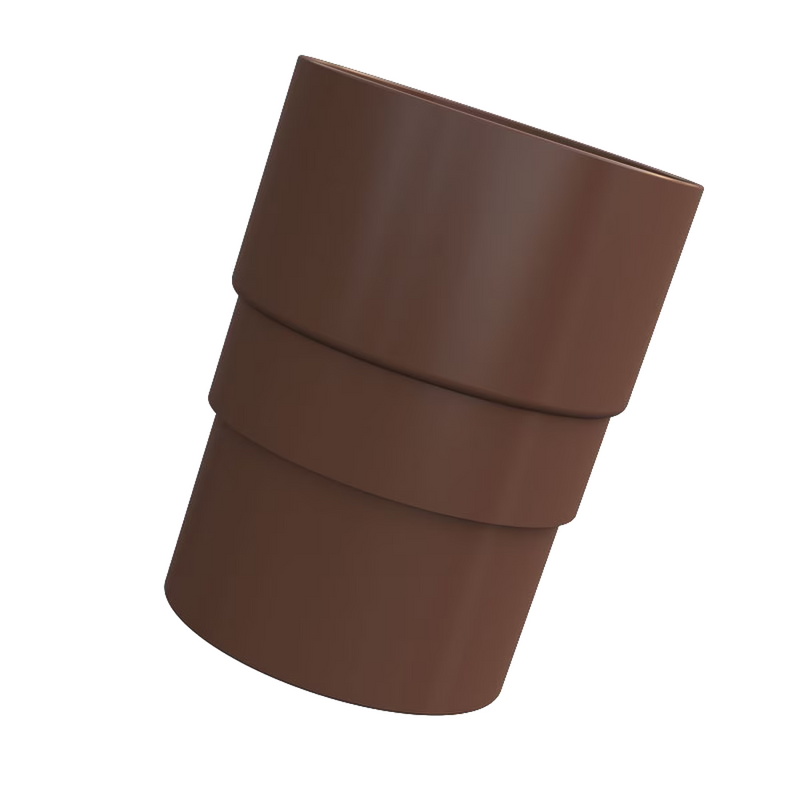An image showing a Brown Freefoam Freeflow 68mm round pipe socket by NBP.