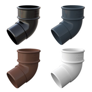 An image showing the different colours of Freefoam Freeflow 68mm round 135 Degree Offset Bend by NBP.