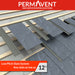 An image of Permavent Easy Slate low roof pitch system being used under a slate to show where they are fitted.