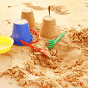Image of fine and light coloured Children's Play sand, ideal for fake beaches and sand pits.