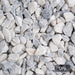 An image of Polar White garden Stones and what they look like when dry