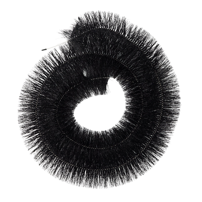 Porcupipe Gutter Brush Guard System 4 Metre x 100mm Black