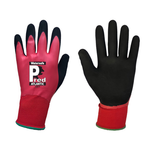 An image of Red Predator Atlantic Watersafe Latex Waterproof Gloves.