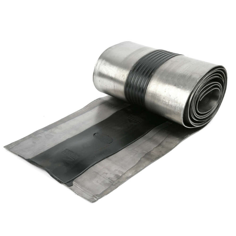 An image of a roll of Premium Lead expansion joint with a Black flexible middle