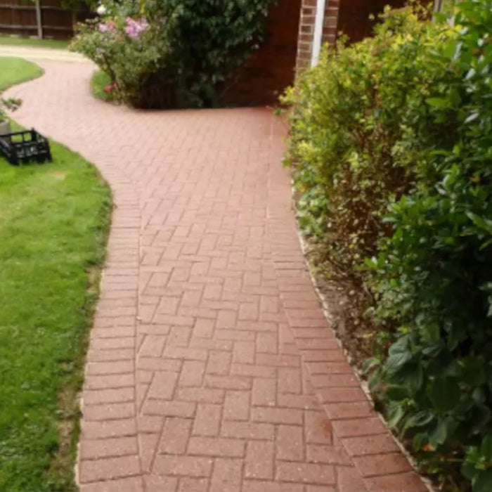 An image of Resiblock Environmental Patio Seal after it has been used on paving to show the natural finish.