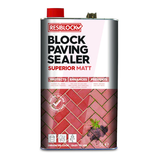 An image of Resiblock Block Paving Sealer Superior Matt in a 5ltr Tin