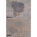 A before and after image of block paving that has an Oil stain and then also once it has been treated by Resiblock Oil Remover.