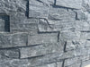 An image with a close-up of the Riverstone Natural Slate Cladding stone 