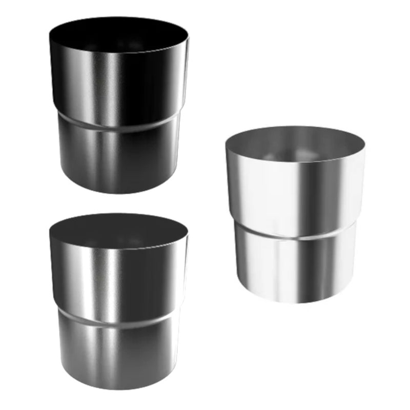 RoofArt Steel Downpipe Connector - 87mm - MB