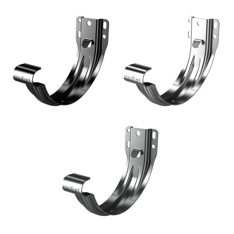 RoofArt Steel Half Round Universal Bracket for Fascia - 125mm - PPC