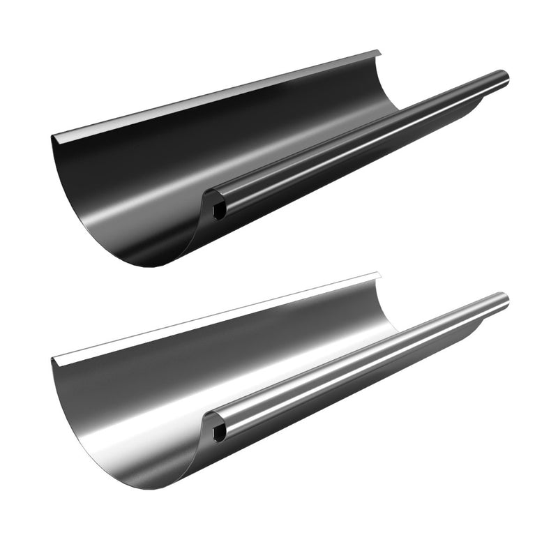 RoofArt Steel Half Round Gutter 3m - 150mm - JB