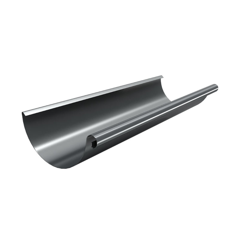 RoofArt Steel Half Round Gutter 3m - 125mm - JB