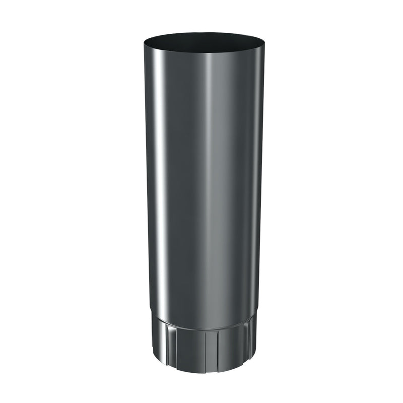 RoofArt Steel 1.0m Long Intermediate Downpipe - 87mm - PB