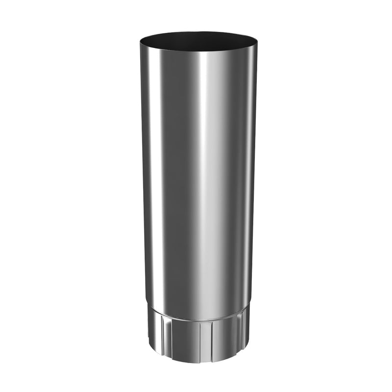 RoofArt Steel 1.0m Long Intermediate Downpipe - 100mm - PB