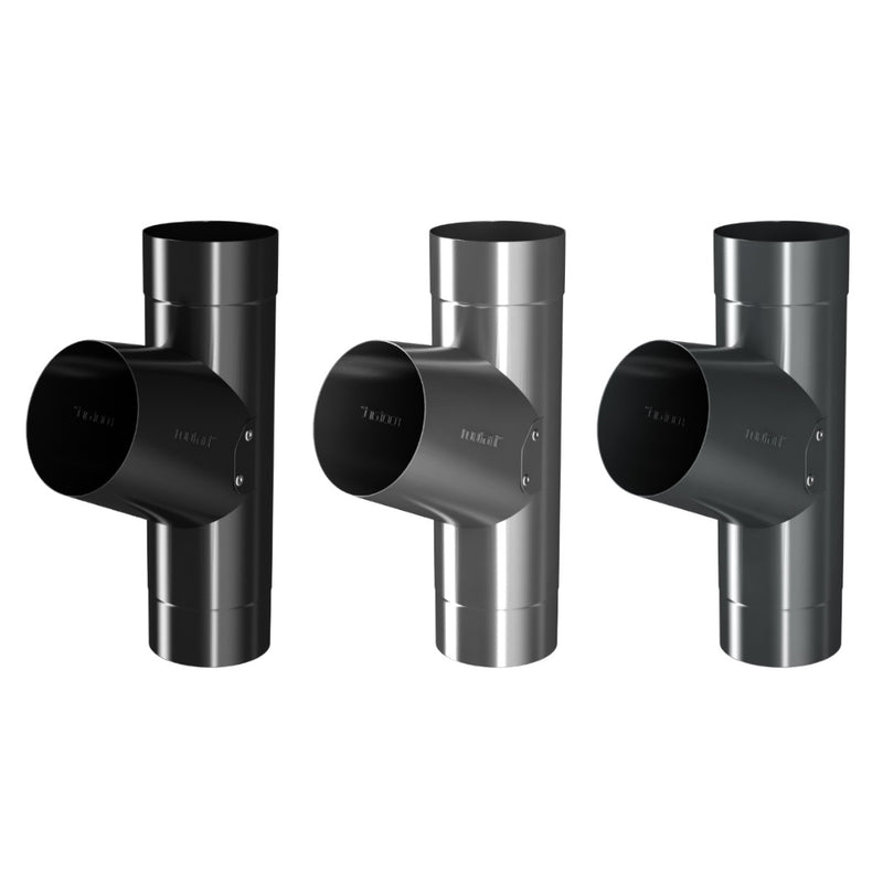 RoofArt Steel Downpipe Branch - 87mm - RB
