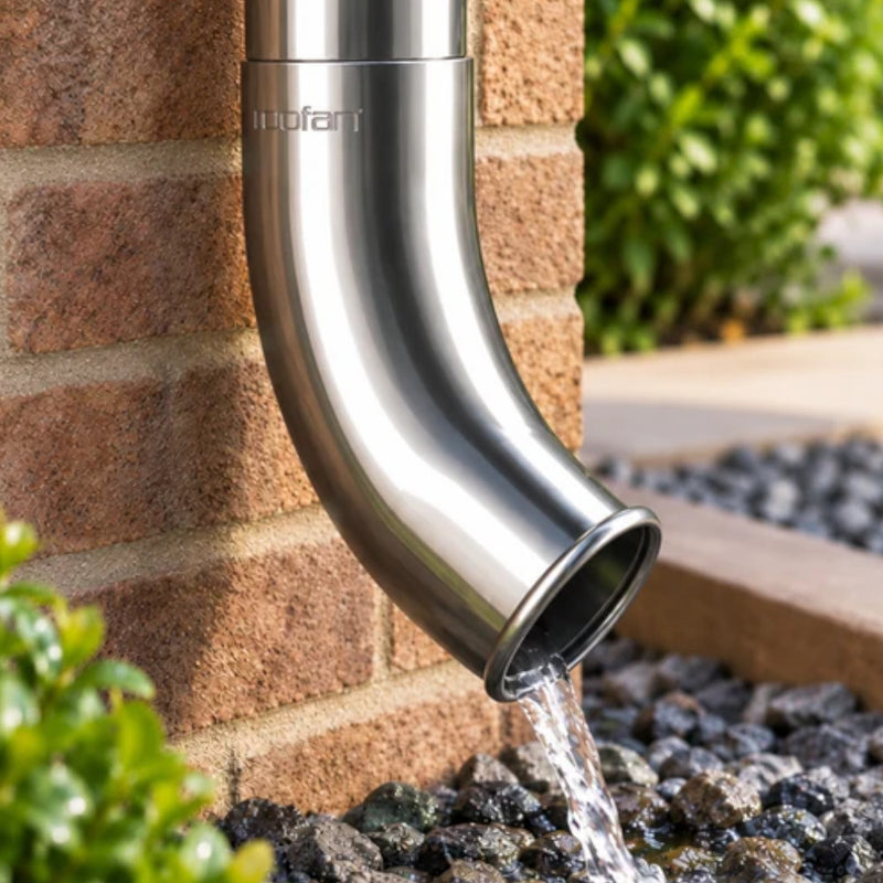 RoofArt Steel 60 Degree Downpipe Shoe - 100mm - CE
