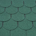 An image of the Supaflex Fishscale Singles in Forest Green