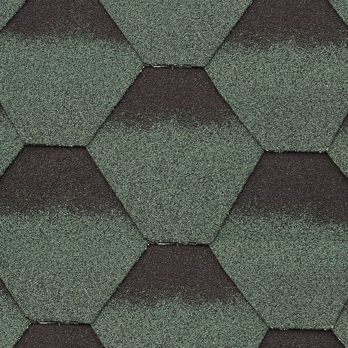 An image of the Supaflex Hexagonal Singles in Forest Green