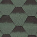 An image of the Supaflex Hexagonal Singles in Forest Green