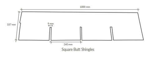 An image of the Supaflex Square Singles and their dimensions.