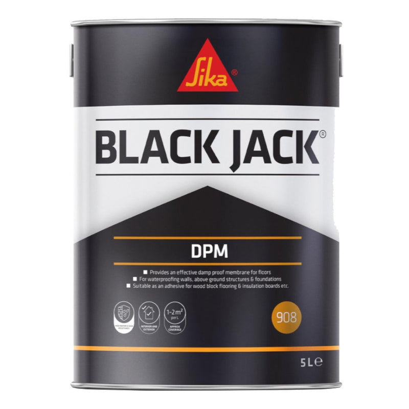 An image of a tin of Black Jack DPM 908 (Damp Proof Membrane).