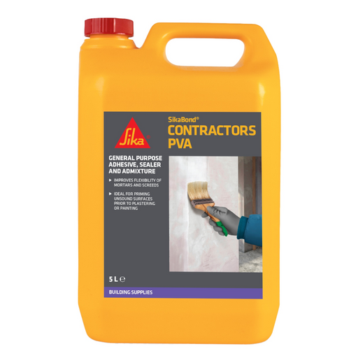 An image of a Sika Contractors Pva in a 5Kg tub.