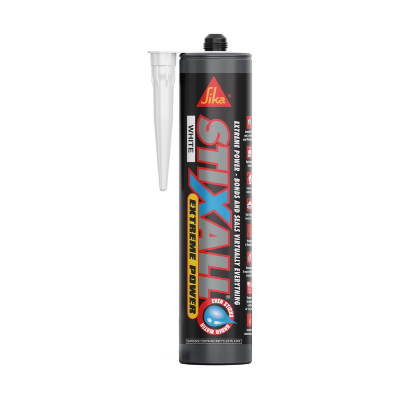 An image of a White Sika Stixall Extreme Power Adhesive Sealant