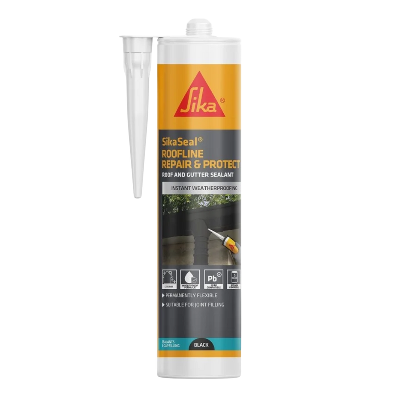 An image showing Sika Sikaseal Roofline Protect and Repair Roof and Gutter Sealant